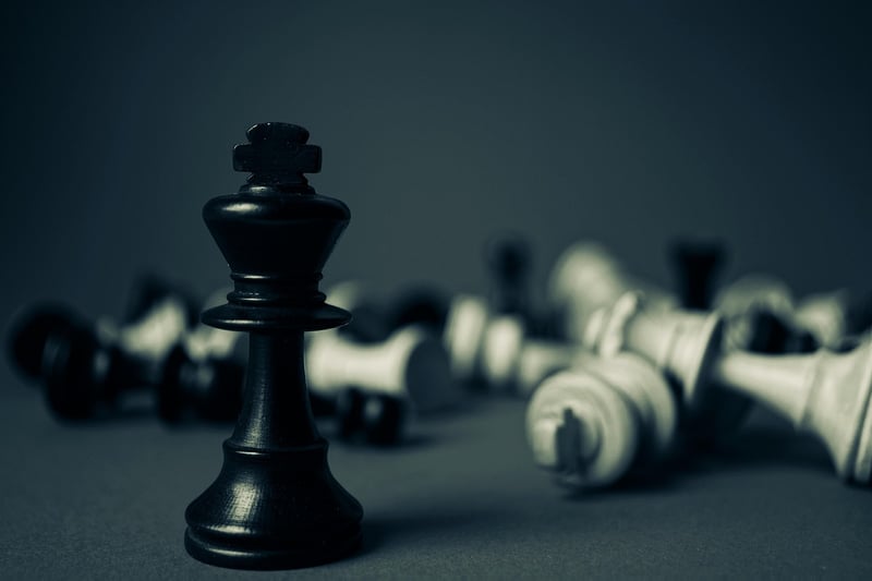 Chess representing strategy in different eras